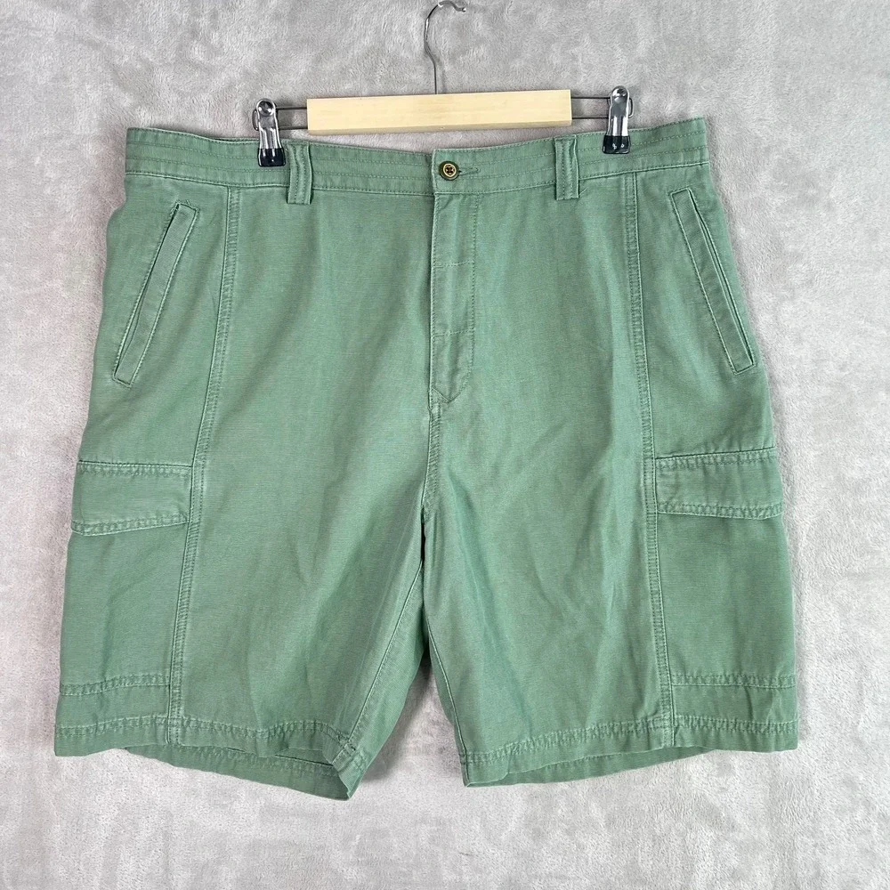 NWT‎ Tommy Bahama Relax Mens Green Cargo Shorts Sz 38 Utility Outdoors Hiking